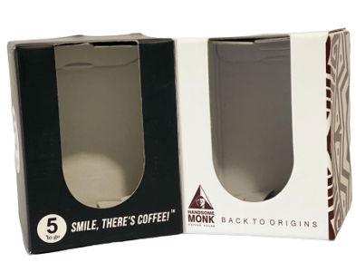 cutii carton cu autoformare si personalizare pentru cani de cafea cadou, 5togo
