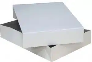 cutii carton albe cu autoformare cu capac