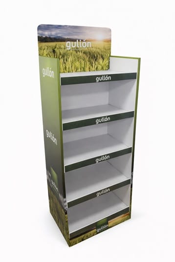 stand carton retail POSM
